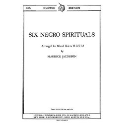 Jacobson, M Six Negro Spirituals Satb