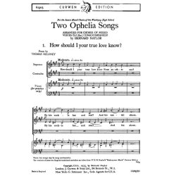 Naylor Two Ophelia Songs Sa