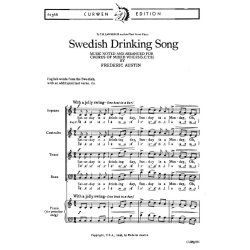 Austin, F Swedish Drinking Song Satb/Piano