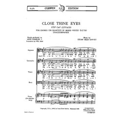 Rees-davies, I Close Thine Eyes Satb/Piano