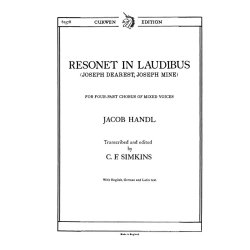Handl, G Resonet In Laudibus (Joseph Dearest, Joseph Mine) Satb/Pf