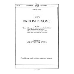 Ives, G Buy Broom Besoms Satb/Piano