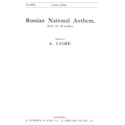 Lvoff Russian National Anthem Satb
