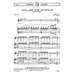 Boole , R Lullaby For Nicholas Unison/Piano