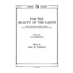 Thiman, E For The Beauty Of The Earth Unison/Piano