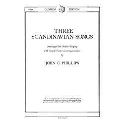 Phillips, J 3 Scandinavian Songs Unison/Piano