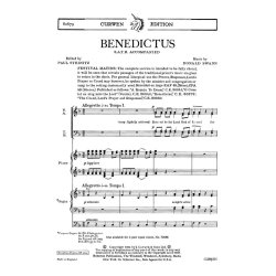 Swann, D Benedictus Satb/Piano Or Organ