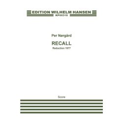 Per Nrgrd: 'Recall' Concerto For Accordion And Orchestra (Score)