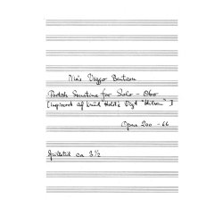 Niels Viggo Bentzon: Poetisk Sonatine For Solo Obo Op.200 (Oboe)