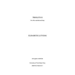 Elisabeth Lutyens: Triolet II Op.160 (Score)