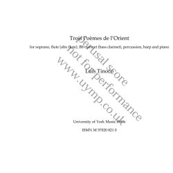Lus Tinoco: Trs Pomes do l?Oriente (Three Poems From The East)