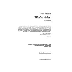 Paul Mealor: Hidden Arias