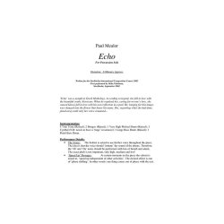 Paul Mealor: Echo