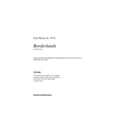 Paul Mealor: Borderlands