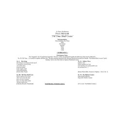 Paul Mealor: Till Time Shall Cease (Score)