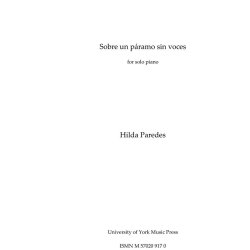 Hilda Paredes: Sobre un p&aacute;ramo sin voces