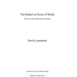 David Lumsdaine: The Ballad Of Persse O'Reilly