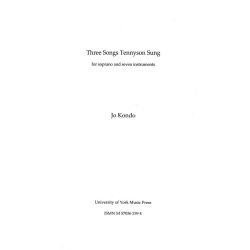 Jo Kondo: Three Songs Tennyson Sung (Conductor's Score)