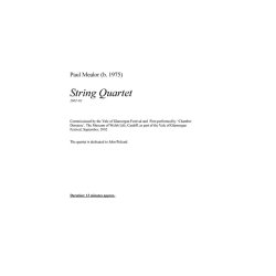 Paul Mealor: String Quartet (Score/Parts)