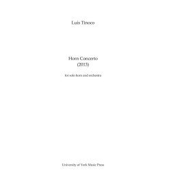 Tinoco Horn Concerto Orch Stsc