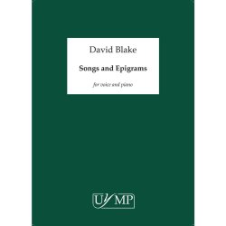 David Blake: Songs And Epigrams (Performing Score)