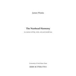 James Weeks: The Nunhead Harmony (Score And Parts)
