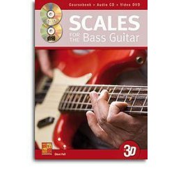 Steve Hall: Scales For The Bass Guitar In 3D (Book/CD/DVD)