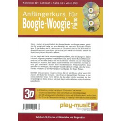 Lars Frei: Anf&auml;ngerkurs F&uuml;r Boogie-Woogie-Piano In 3D (Buch/CD/DVD)