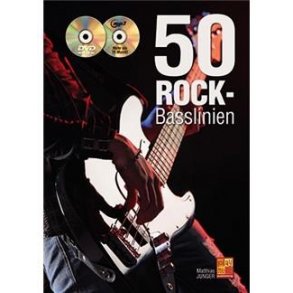 Matthias Junger: 50 Rock-Basslinien (Buch/CD/DVD)