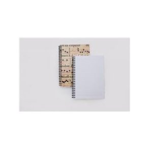 Music Gift Portugal: St Cecilia A5 Notebook - Natural Finish