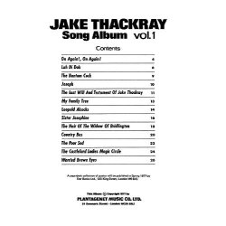 Jake Thackray: Song Album Volume 1