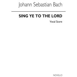 Bach, Js Sing Ye To The Lord Satb/Satb (E,G) V/S (Double Choir)