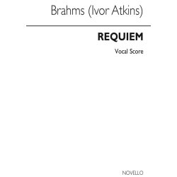 Johannes Brahms: Requiem Op.45 (Novello Vocal Score)