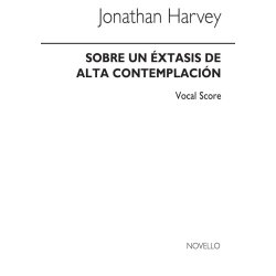 Jonathan Harvey: Sobre Un Extasis De Alta (Vocal Score)