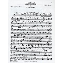 G. F. Handel: Messiah: First Violin (Edited By Watkins Shaw)