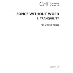 SCOTT CYRIL TRANQUILITY VOICE & PIANO BOOK