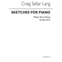 Lang Sketches For Piano 15 Short Pieces