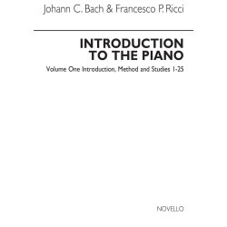 J.C. Bach And F.P. Ricci: Introduction To The Piano Volume One