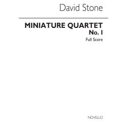 David Stone: Miniature Quartet No.1 Score