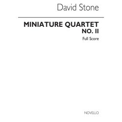 David Stone: Miniature Quartet No.2 Score
