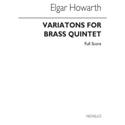 Howarth: Variations For Brass Quintet (Score)