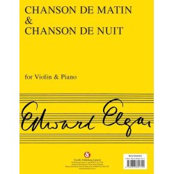 Edward Elgar: Chanson De Matin And Chanson De Nuit (Violin/Piano)