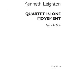 Kenneth Leighton: Piano Quartet In One Movement (Score and Parts)