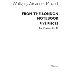 Mozart: From The London Notebook (Clarinet 2 Part)