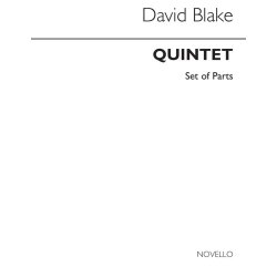 David Blake: Quintet For Clarinet And Strings (Parts)