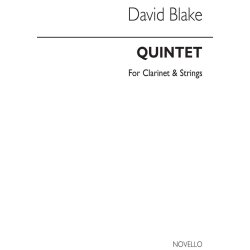 David Blake: Quintet For Clarinet &amp; Strings (Score)