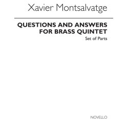 Montsalvatge: Questions &amp; Answers for Brass Quintet (Parts)