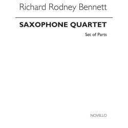 Richard Rodney Bennett: Saxophone Quartet (Parts)