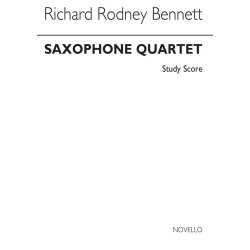 Richard Rodney Bennett: Saxophone Quartet (Study Score)