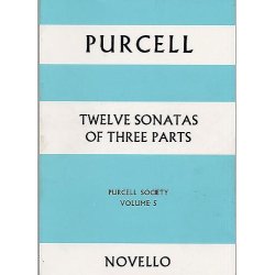 Purcell Society Volume 5 - Twelve Sonatas Of Three Parts (Full Score)